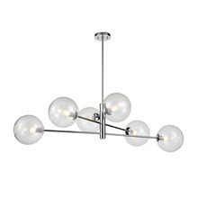 DVI Lighting DVP27002CH-CL - Courcelette 6 Light Linear