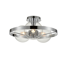 DVI Lighting DVP27011CH-CL - Courcelette 3 Light Semi-Flush Mount