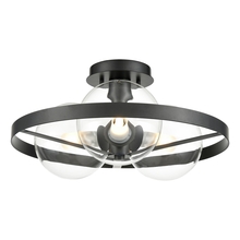 DVI Lighting DVP27011GR-CL - Courcelette 3 Light Semi-Flush Mount