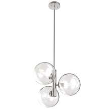 DVI Lighting DVP27023CH-CL - Courcelette 3 Light Pendant