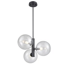 DVI Lighting DVP27023GR-CL - Courcelette 3 Light Pendant