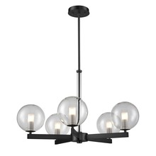 DVI Lighting DVP27025GR-CL - Courcelette 5 Light Chandelier