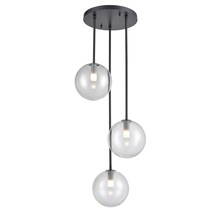 DVI Lighting DVP27053GR-CL - Courcelette 3 Light Cluster Pendant