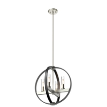 DVI Lighting DVP28848SN/GR-CL - Mont Royal 4 Light Pendant