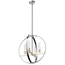 DVI Lighting DVP28849CH/SN-CL - Mont Royal 4 Light Large Pendant