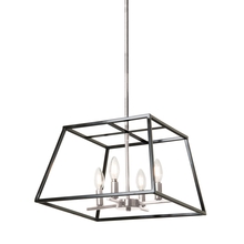 DVI Lighting DVP30006SN+GR - Laurentian 4 Light Pendant