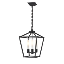 DVI Lighting DVP30176BK-OP - Lundy's Lane Outdoor 3 Light Pendant