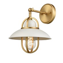 DVI Lighting DVP31001MW+VBR - Peggy's Cove Sconce