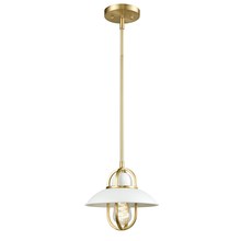 DVI Lighting DVP31021MW+VBR - Peggy's Cove Mini-Pendant