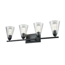 DVI Lighting DVP34344EB-CL - Louisbourg 4 Light Vanity