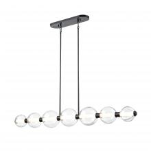 DVI Lighting DVP34904EB-PUC - Glimmer 52" Linear, Black w/pumpkin glass