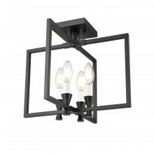 DVI Lighting DVP37111EB - Carisbrooke 15" Semi-flush, Black