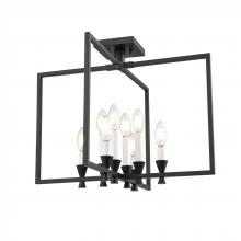 DVI Lighting DVP37112EB - Carisbrooke 21" Semi-flush, Black