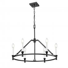 DVI Lighting DVP37126EB - Carisbrooke 26" Chandelier, Black