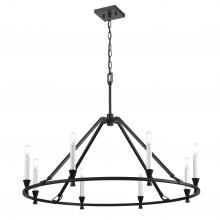 DVI Lighting DVP37129EB - Carisbrooke 34" Chandelier, Black