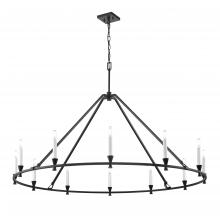 DVI Lighting DVP37145EB - Carisbrooke 50" Chandelier, Black