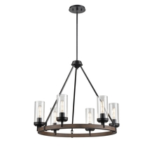 DVI Lighting DVP38626GR+IW-CL - Okanagan 6 Light Chandelier