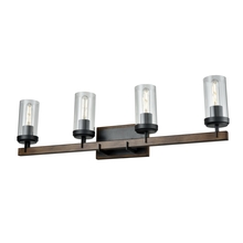 DVI Lighting DVP38644GR+IW-CL - Okanagan 4 Light Vanity