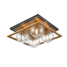 DVI Lighting DVP40442BR+GR-RPG - Tropea 4 Light Flush Mount