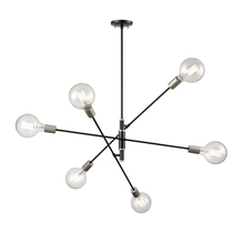 DVI Lighting DVP41124PL+GR - Lake Loft 6 Light Pendant