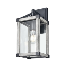 DVI Lighting DVP41271BK+WWG-CL - Nipigon Outdoor 12.5 Inch Sconce