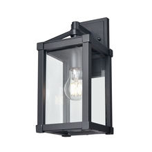 DVI Lighting DVP41271BK-CL - Nipigon Outdoor 12.5 Inch Sconce