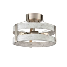 DVI Lighting DVP41811BN+BIW - Fort Garry 3 Light Small Semi-Flush Mount