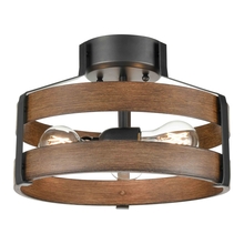 DVI Lighting DVP41811GR+IW - Fort Garry 3 Light Small Semi-Flush Mount