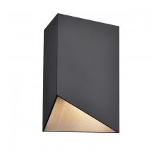 DVI Lighting DVP43080SS+BK - Brecon Outdoor Triangular 8.5 Inch Sconce