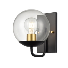 DVI Lighting DVP43101MF+EB-CL - Mackenzie Delta Sconce