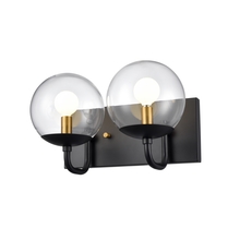 DVI Lighting DVP43122MF+EB-CL - Mackenzie Delta 2 Light Vanity