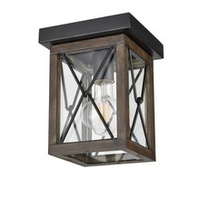 DVI Lighting DVP43374BK+IW-CL - County Fair Outdoor Flush Mount