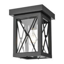 DVI Lighting DVP43374BK-CL - County Fair Outdoor Flush Mount