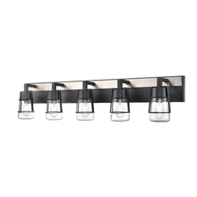 DVI Lighting DVP44455EB+SN-CL - Lake Of The Woods 5 Light Vanity