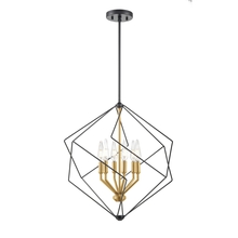 DVI Lighting DVP44905BR+EB - Ashoona 6 Light Pendant