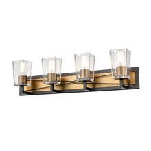 DVI Lighting DVP46944BR+GR-CL - Riverdale 4 Light Vanity