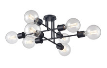 DVI Lighting DVP47612MF+EB - Lake Louise 8 Light Semi Flush