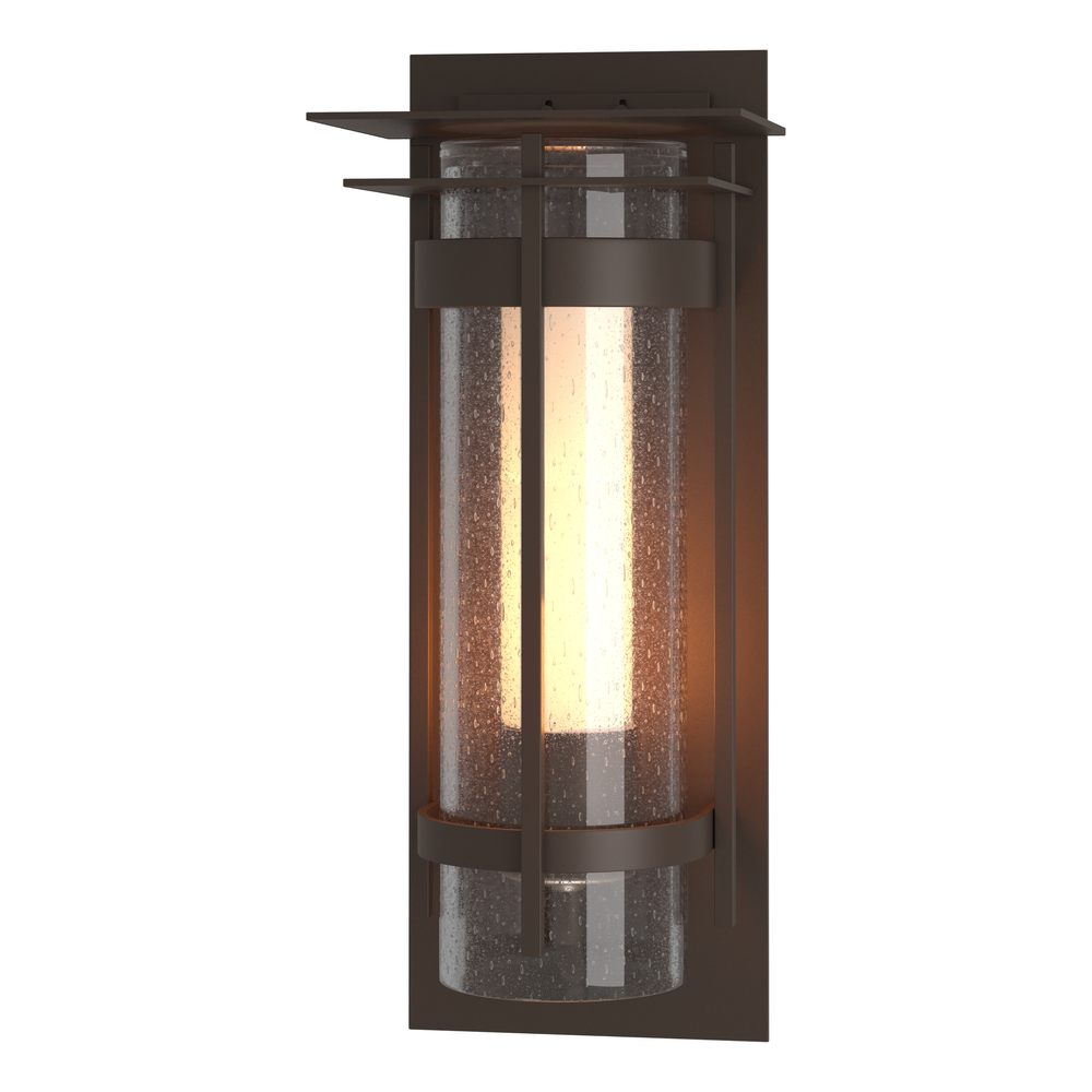 Torch with Top Plate Large Outdoor Sconce