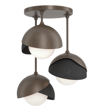 Hubbardton Forge - Canada 121374-SKT-05-10-GG0711 - Brooklyn 3-Light Double Shade Semi-Flush