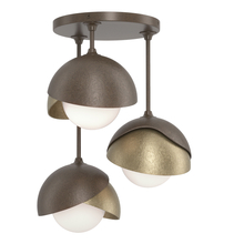 Hubbardton Forge - Canada 121374-SKT-05-84-GG0711 - Brooklyn 3-Light Double Shade Semi-Flush