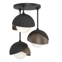 Hubbardton Forge - Canada 121374-SKT-10-05-GG0711 - Brooklyn 3-Light Double Shade Semi-Flush