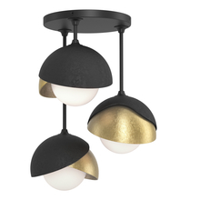 Hubbardton Forge - Canada 121374-SKT-10-86-GG0711 - Brooklyn 3-Light Double Shade Semi-Flush