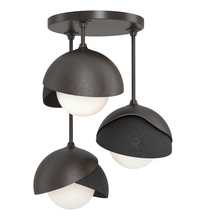 Hubbardton Forge - Canada 121374-SKT-14-10-GG0711 - Brooklyn 3-Light Double Shade Semi-Flush