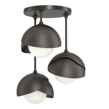 Hubbardton Forge - Canada 121374-SKT-14-14-GG0711 - Brooklyn 3-Light Double Shade Semi-Flush