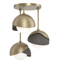 Hubbardton Forge - Canada 121374-SKT-84-07-GG0711 - Brooklyn 3-Light Double Shade Semi-Flush