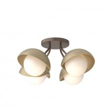 Hubbardton Forge - Canada 121375-SKT-05-84-GG0711 - Brooklyn 4-Light Single Shade Semi-Flush