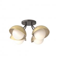 Hubbardton Forge - Canada 121375-SKT-14-86-GG0711 - Brooklyn 4-Light Single Shade Semi-Flush