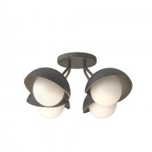 Hubbardton Forge - Canada 121375-SKT-20-10-GG0711 - Brooklyn 4-Light Single Shade Semi-Flush