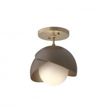 Hubbardton Forge - Canada 121377-SKT-84-05-GG0711 - Brooklyn 1-Light Double Shade Semi-Flush