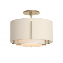 Hubbardton Forge - Canada 126501-SKT-84-SF1099-SA1590 - Exos Small Double Shade Semi-Flush